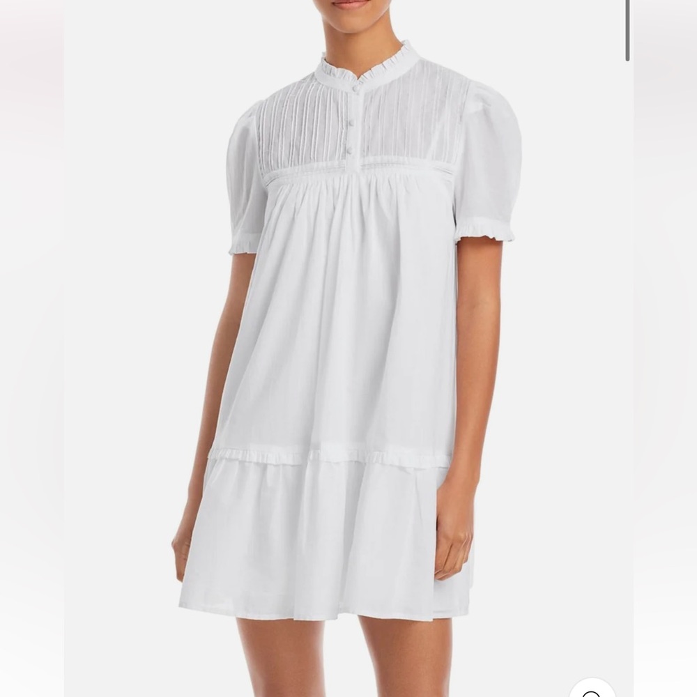 NEW | AQUA | Pleated Front Button Mini Dress